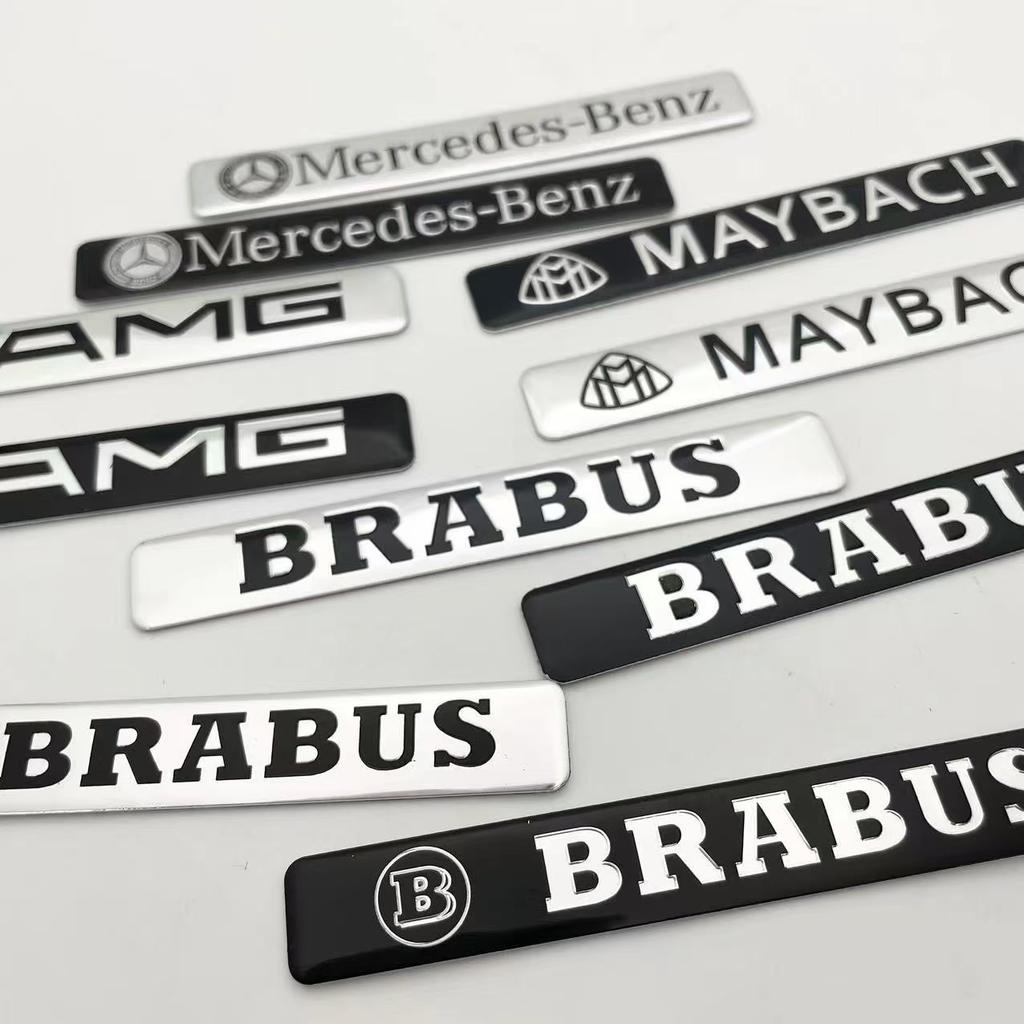 Car Sticker Aluminum Car Badge Rear Letter Emblem Trunk Accessories For Mercedes Benz AMG Brabus Maybach C E S GLE CLC Class W20