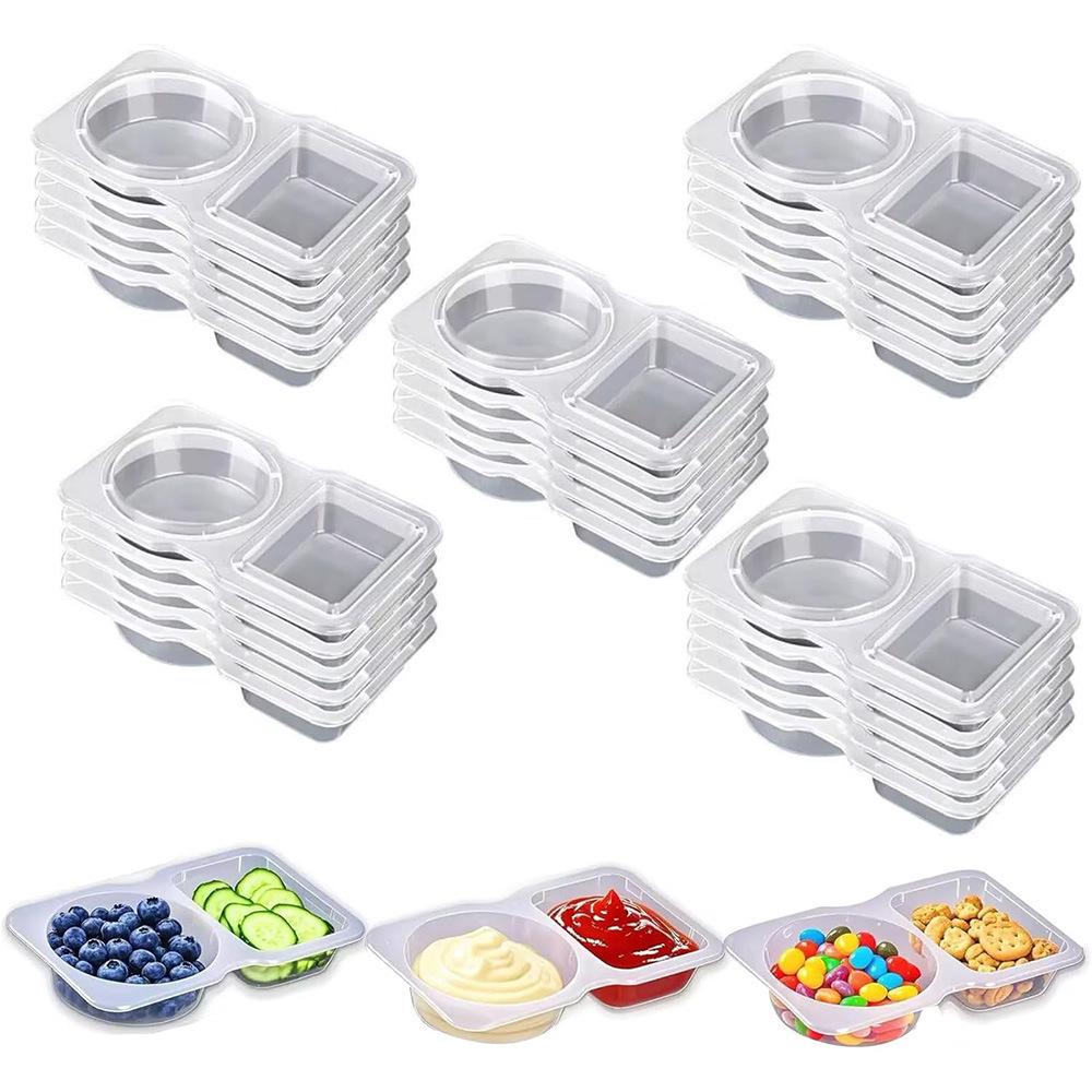Disposable Dipping Sauce & Seasoning Box – Ideal for Oil, Vinegar, Chili Sauce & More