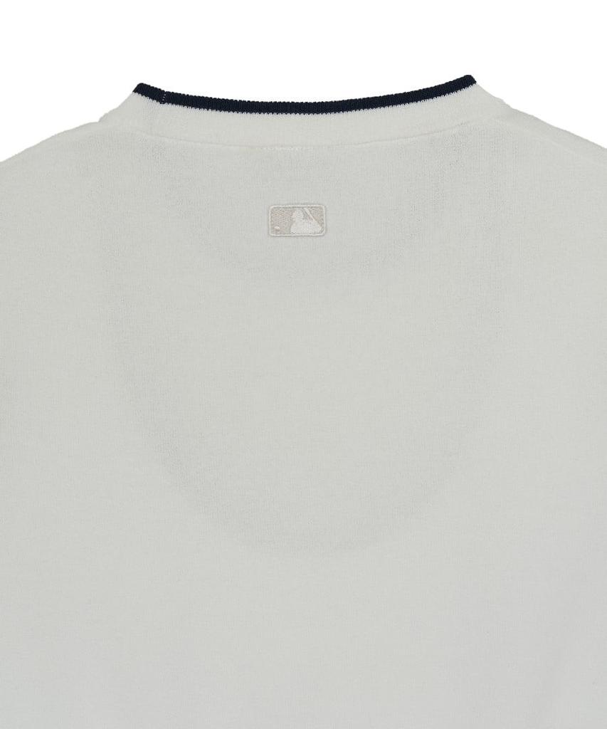 Emelbi Women'S Cooling Short Sleeve Knit Varsity Ny (Ivory)