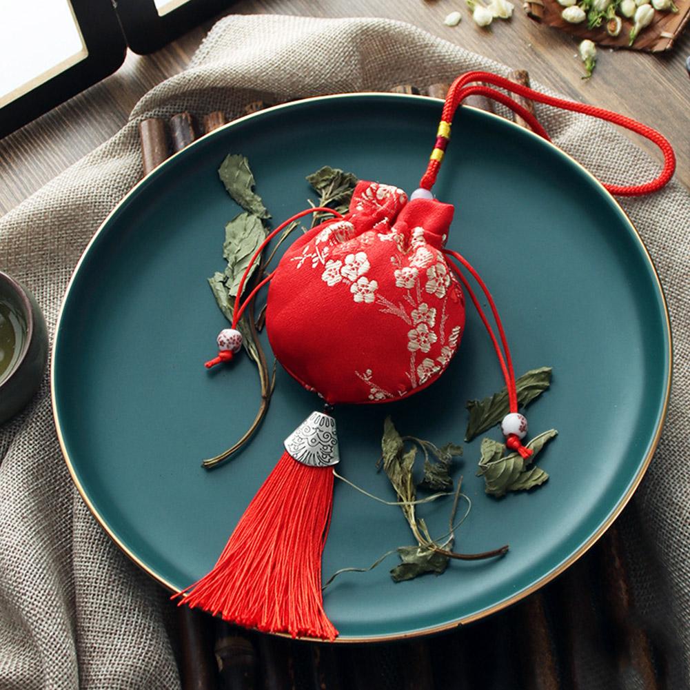 Sachet Sachet Empty Bag Chinese Style Jewelry Storage Handmade Vintage Tassel Lucky Embroidery Sachet Bag Drawstring Bag