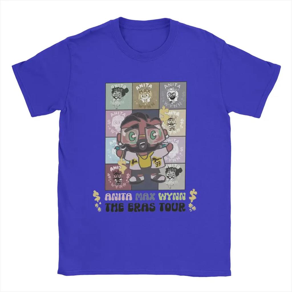 Anita Max Wynn The Eras Tour T-Shirt Herren Reine Baumwolle Freizeit T-Shirt Rundhals T-Shirt Kurzarm Tops Bedruckt
