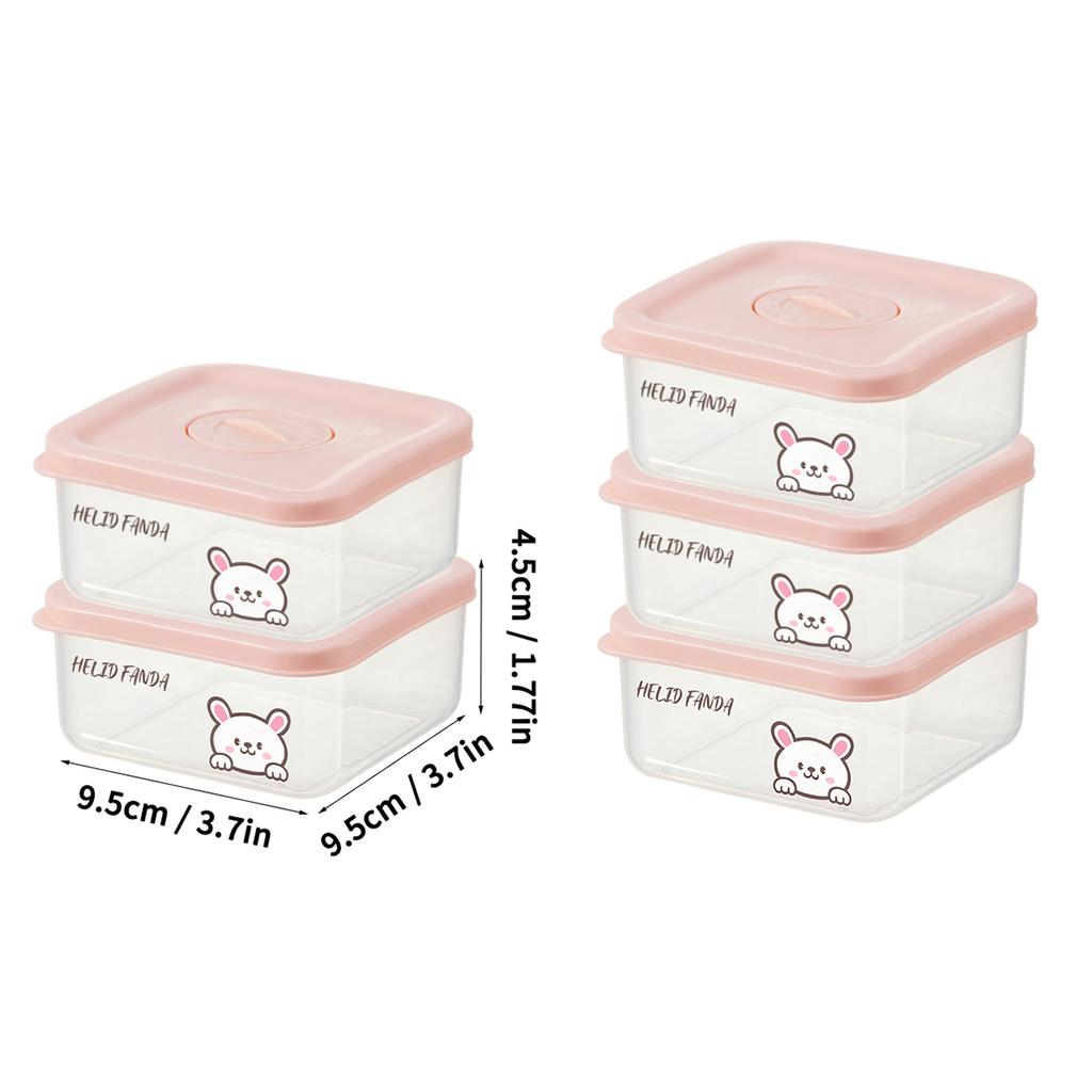 WORTHBUY Plastic Portable Coarse Grain Storage Box Refrigerator Sealed Leak Proof Food Fresh-keeping Box Microwave Oven Heating