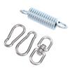 Hammock Hanging Kit Heavy Duty Spring 360 Degree Rotating Hook Buckles for Porch Swing Garden Chair 550lbs Load Capacity