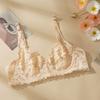 34-40 B/C Cup Plus Size Women Push Up Bra Lace Hollow Out Bralette Underwired Embroidery Lingerie Non-padded Sexy Underwear