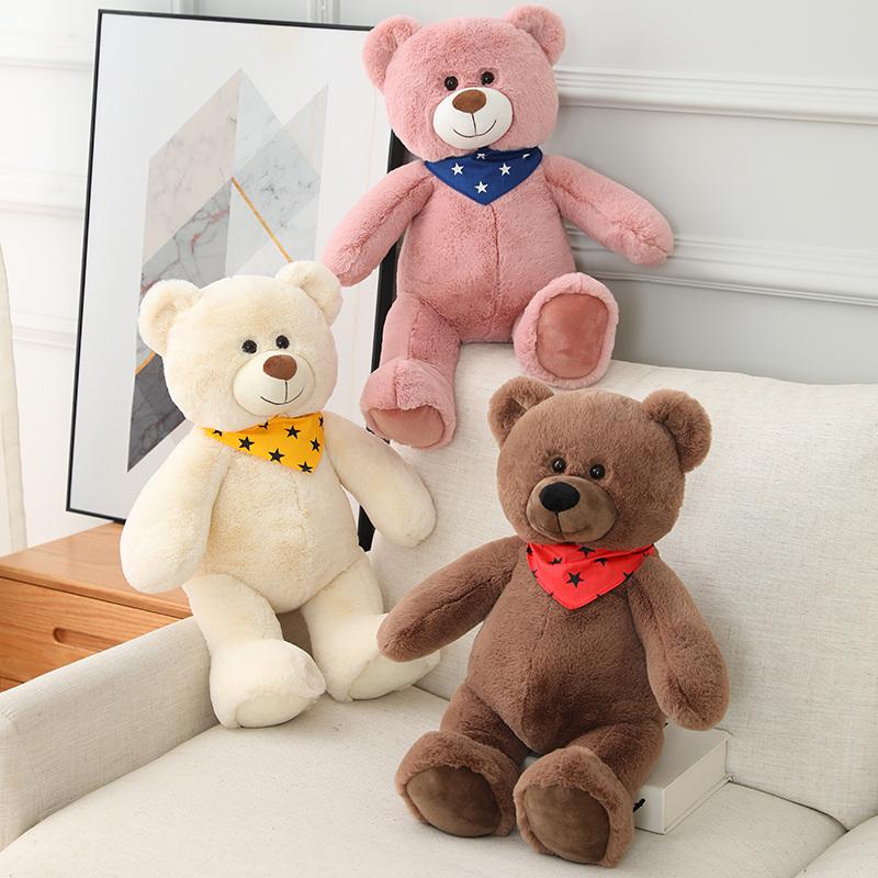 Custom Size Eco-Friendly PP Cotton Teddy Bear Plush Stuffed Animal Toy with Super Soft Plush for Adults-Stress Relief