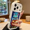 Phone Case: 2D Flat Design Suitable for iPhone 18 17 16 15 14 13 Pro Stepped Protective Case, Glowing Little Ghost, Halloween Gift