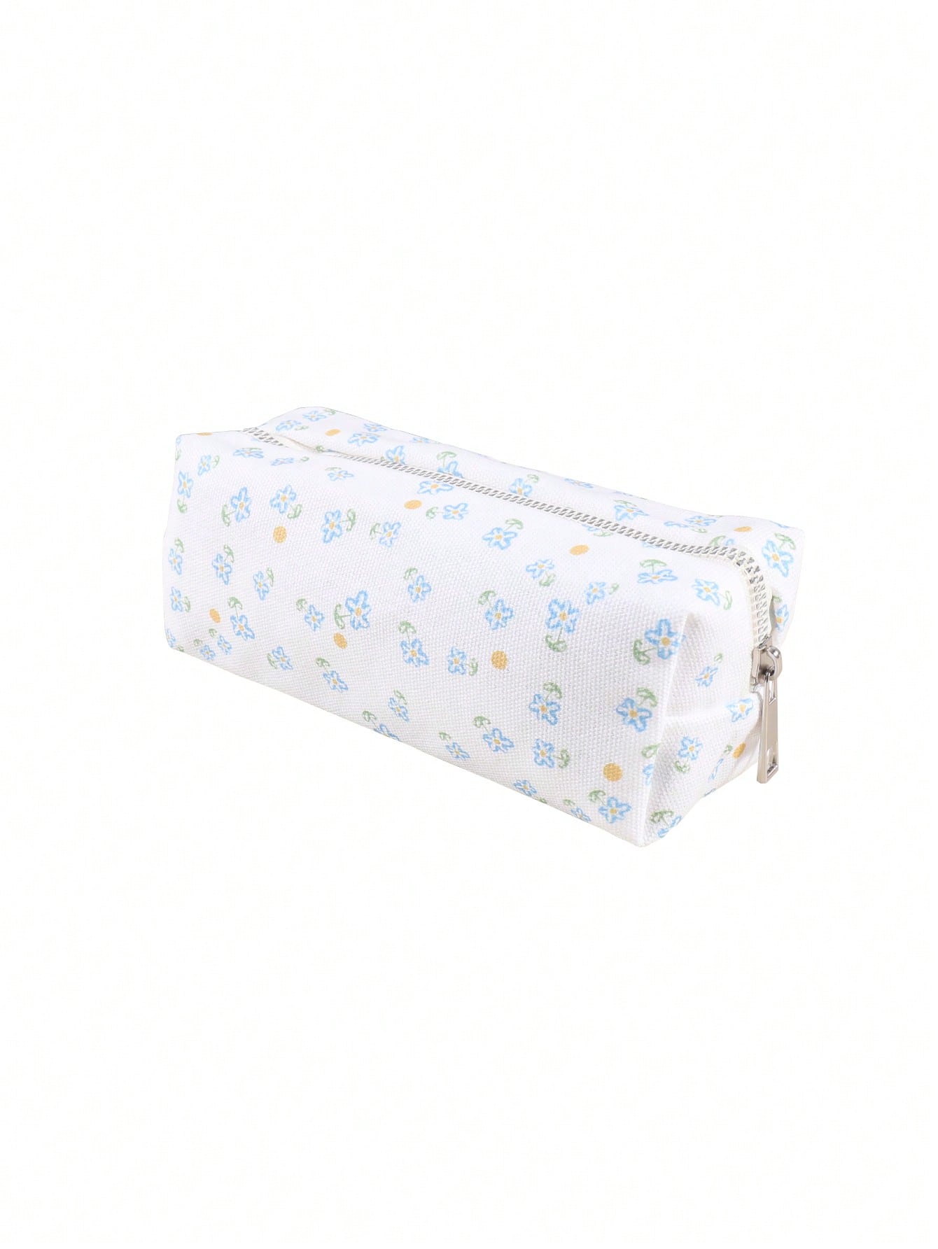 

Beautiful floral single-layer pencil case, creative aesthetic zipper stationery bag for students, fashionable school supplies