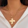 European and American Jewelry Punk Cross Necklace Design Sense Chain Love Pendant Necklace Jewelry Women