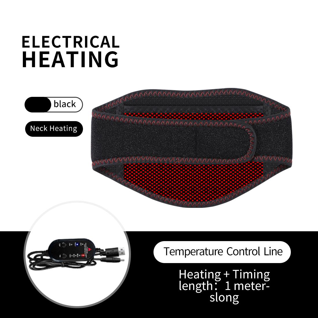 

Portable Neck Massager with Rapid Heating 3 Speed Vibration Shiatsu for Cervical Pain Relief USB Powered for Office Driving UK-Plug
