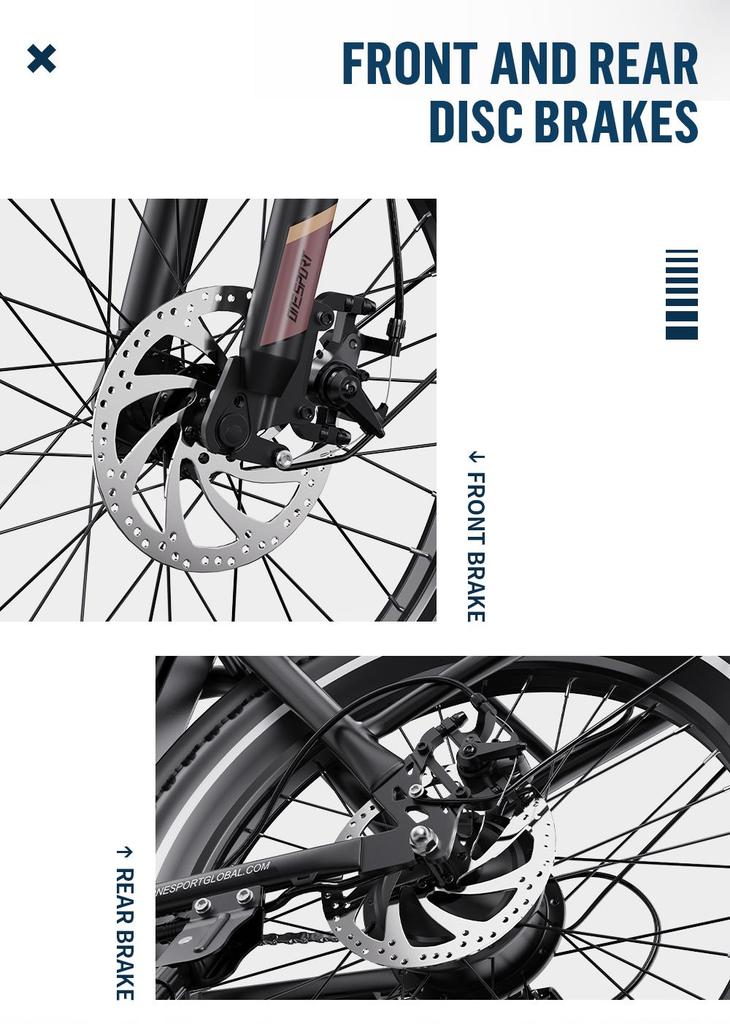 OneSport OT16-2 Folding Electric Bike 20*3.0 Tires 250W Motor 48V17Ah Battery 25km/h Speed 120KM Max Range City Commute Ebike