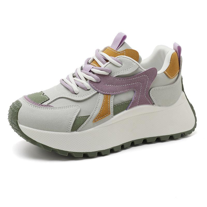 BN Platform Spring and Autumn Sports College Style New Breathable Casual Dad Shoes