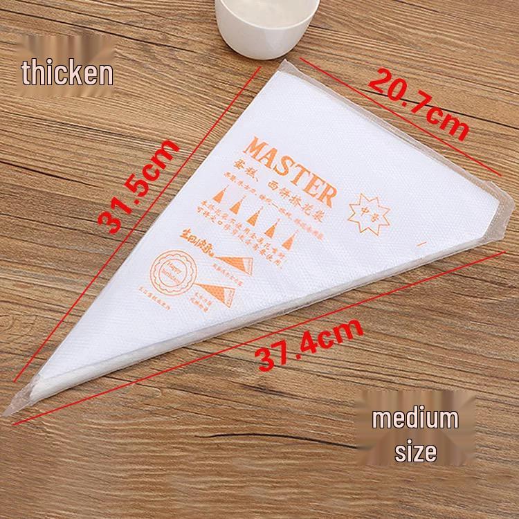 Disposable Piping Bag Nozzle Set for Cream, Meringue, Cookies, Cake Baking - Home & Commercial Use.