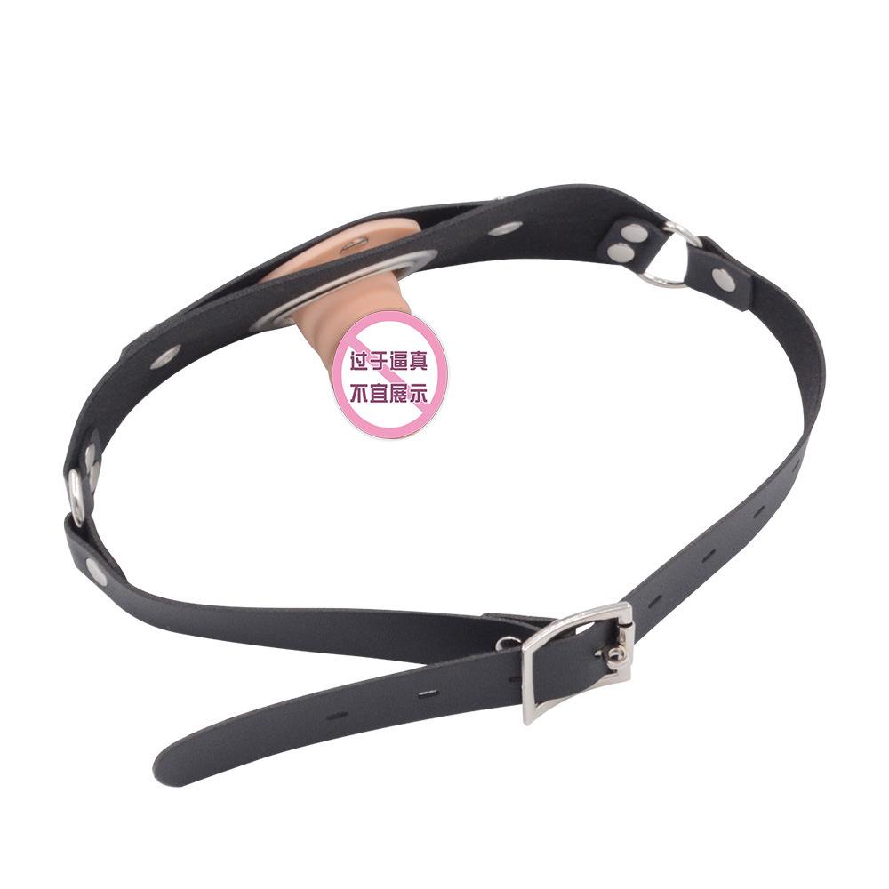 Silicone Dildos Ball Gag Detachable Horse Harness-Type Mouth Ball Deep Throat Mouth Cup SM Female Slave Training Couple Sexy Sex Product