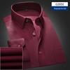 Men's Solid Color Long-Sleeve Business Shirt - Formal Workwear