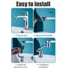 Excras Faucet Kitchen Shower Faucet Kitchen Faucet Tip Part Extender, 1080° Rotation, 2-Type Switching, Sprayer/Aerator, Water-Saving Nozzle, Head,