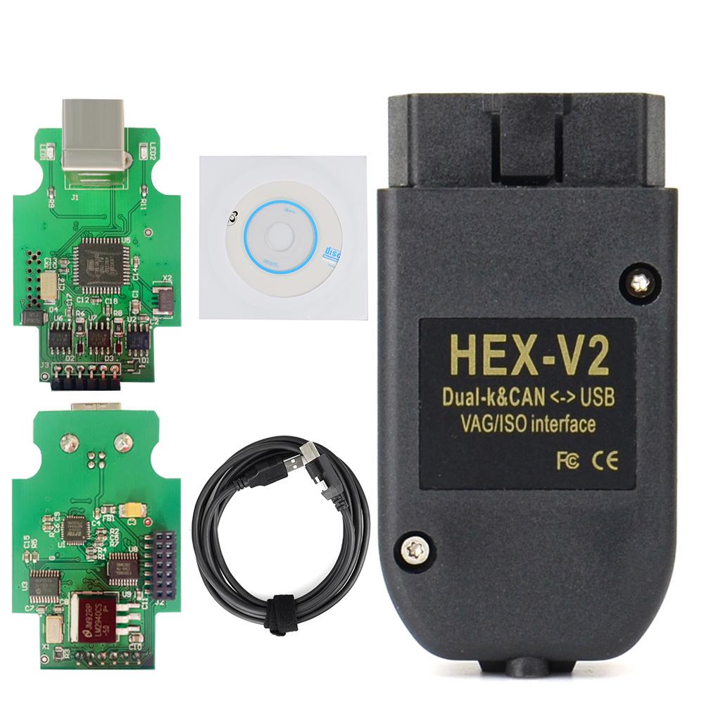 Автомобильный диагностический инструмент HEX V2 VCDS VAG COM 23.3/22.10/21.9 - Модель 5053