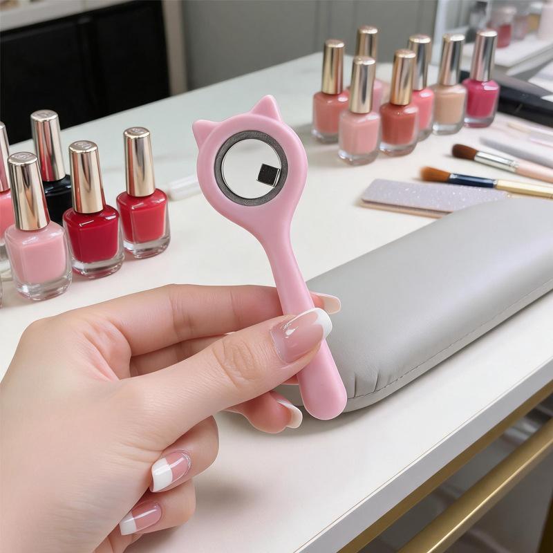 3-Second Hollow Cat Eye Magnet Strong Power Ring With Handle Magnet Fast Black Hole Effect For Magnetic Nail Art Beginner