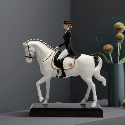 British Style Simple Riding Figures, Home Horse Ornaments, Living Room Study Decorations