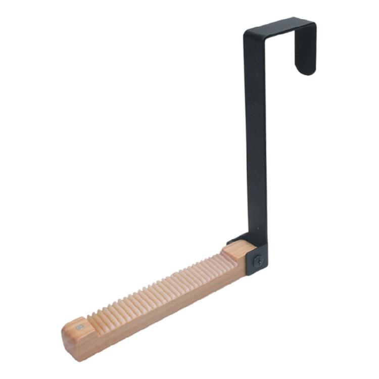 Multipurpose Over Door Hooks Foldable Wood Hanger With Nonslip Strips Space Saving Drying Rack For Bedroom Bathroom