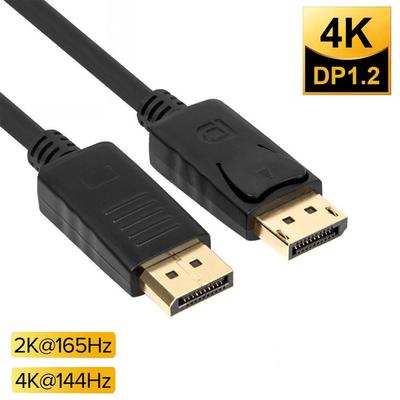 Displayport 1.4 Adapterkabel 4K 60Hz Low-Profile-Anschluss Display-Port-Audio-Adapter für HDTV-Projektor PC DP-zu-DP-Kabel