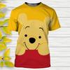 Disney Winnie The Pooh Cartoon T Shirt  Casual T-Shirts Anime 3D Print Kids Tees Tops Clothing