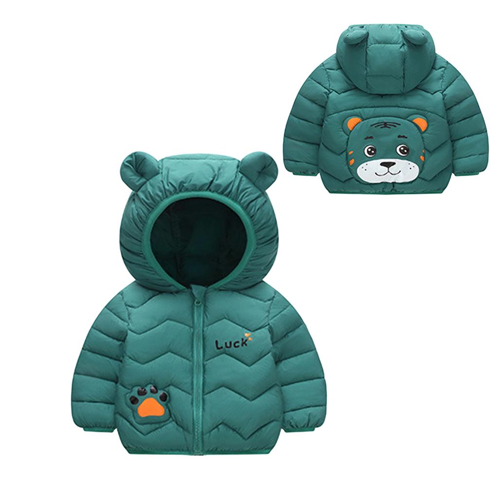 Kids Toddler Long Sleeve Hooded Down Jacket Trendy Comfortable Winter Coat for Boys and Girls