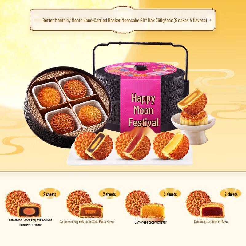 

Традиционная подарочная коробка для лунных пряников Zhaoran