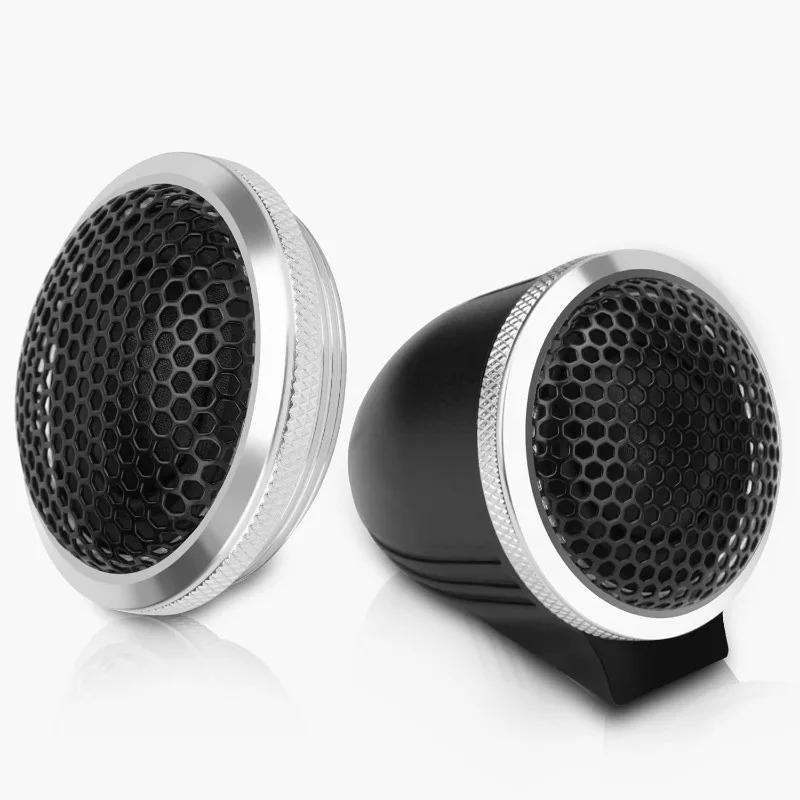 2pcs 1 Inch Car Tweeters 240W Aluminum Casing Silk Dome High-Frequency Super 4 Ohm Tweeters Silk Film Audio Speaker Car Compone