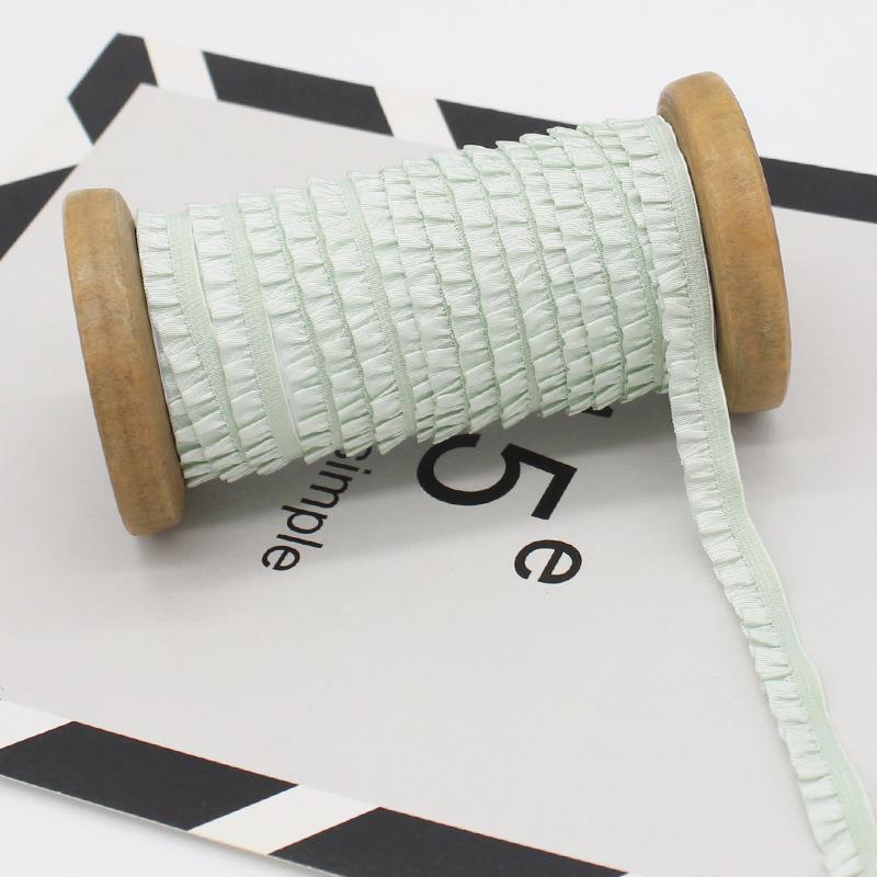 1mx1cm Comfortable Gift Embellishments Elastic Handicrafts Lotus Leaf Edge Smooth Touch Soft DIY Elastic Band Hair Accessories