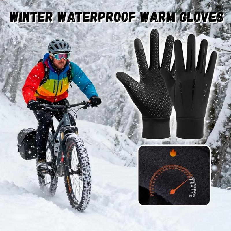 Winter Warm Gloves Thermal Windproof Cycling Anti-slip Ski TouchScren Waterproof