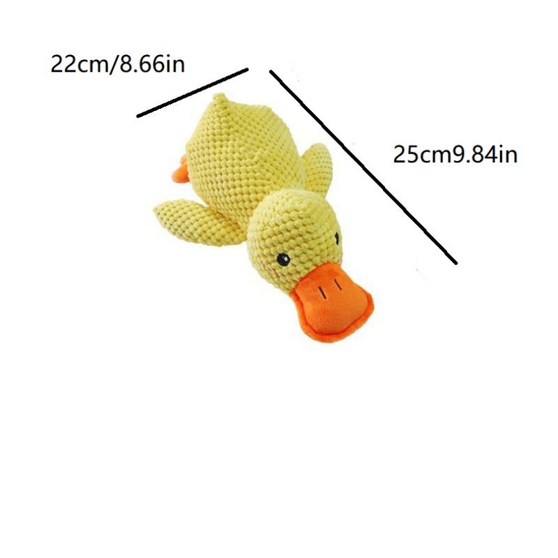Squeaky Plush Duck Dog Toy, Durable Chew Toy