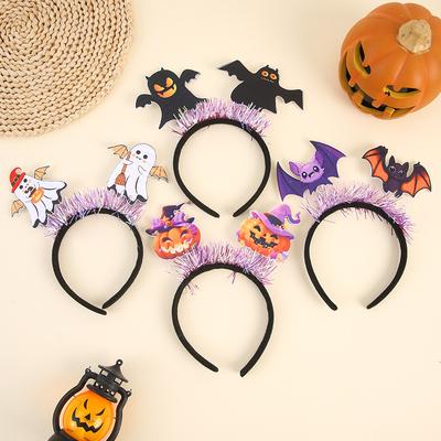 Halloween Funny Props - Headbands, Pumpkins, Ghostly Costumes, Halloween Decorations, Haunted House Party Headwear, Hair Bands