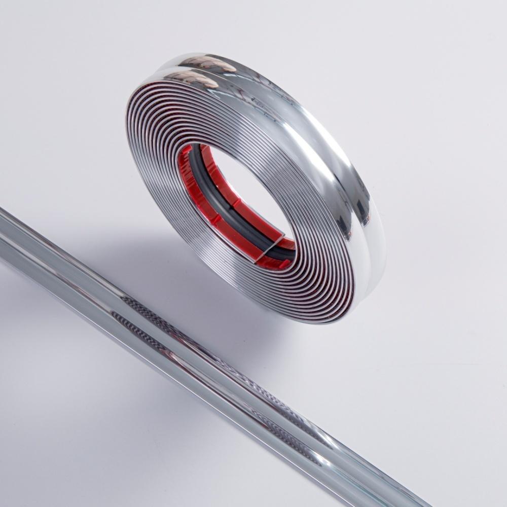 

1pc 2cmx2m Self-Adhesive Decorative Trim Tape, PVC Wall Strip for Tile Edging & Corner Finishing Wall Internal External Corner 2mX2cm срібний