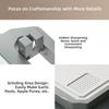 Double Sided Metal Cutting Board with Sharpener Chopping Mat Chopping Board  for Vegetables Fruits