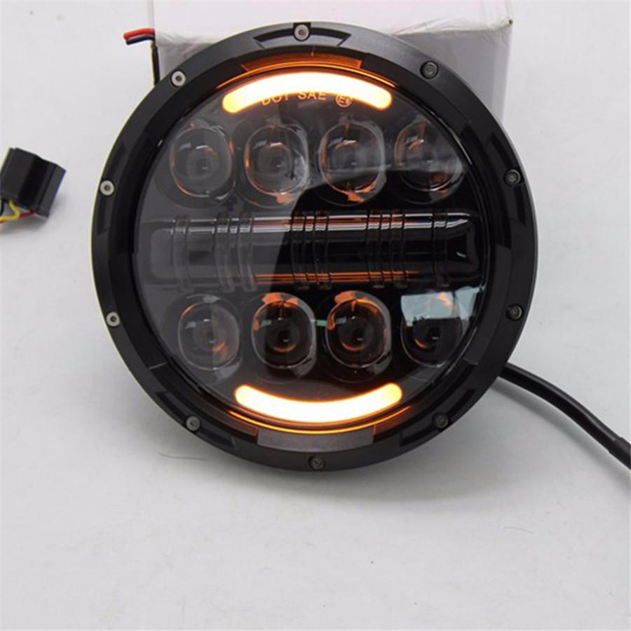 INSTALAÇÃO FÁCIL PLUG AND PLAY - Este farol de 7 polegadas com encaixe direto e plugues de 3 pinos no farol(H4). Vem com adaptador H4/H13.