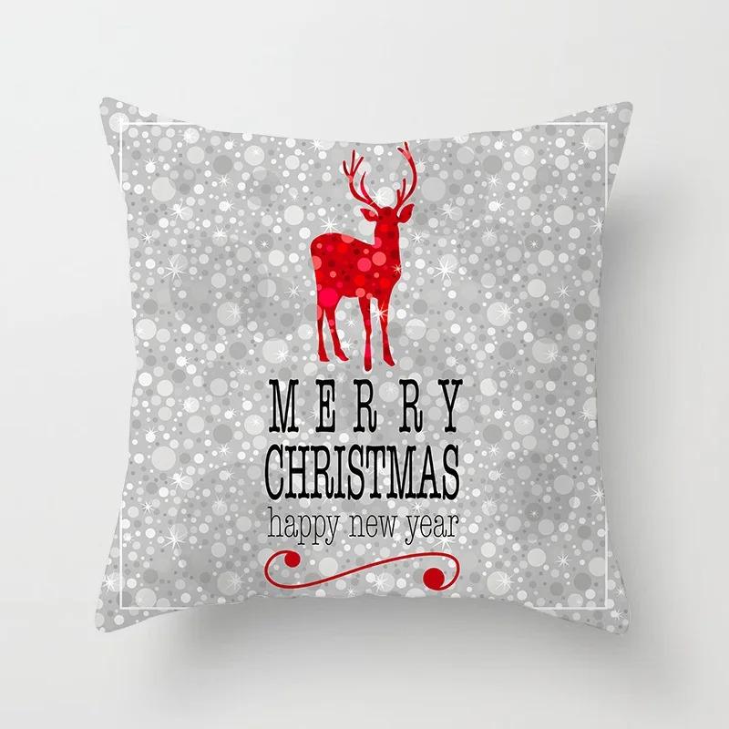 Christmas Themed Pillowcases Car Accessories Office Santa Claus Living Room Sofa Home Pillowcases