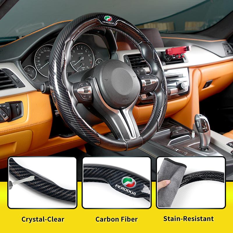 Car Steering Wheel Cover ABS Steering Wheel Protective Shell For Perodua Myvi Axia Alza Kancil Rusa Kembara Kenari