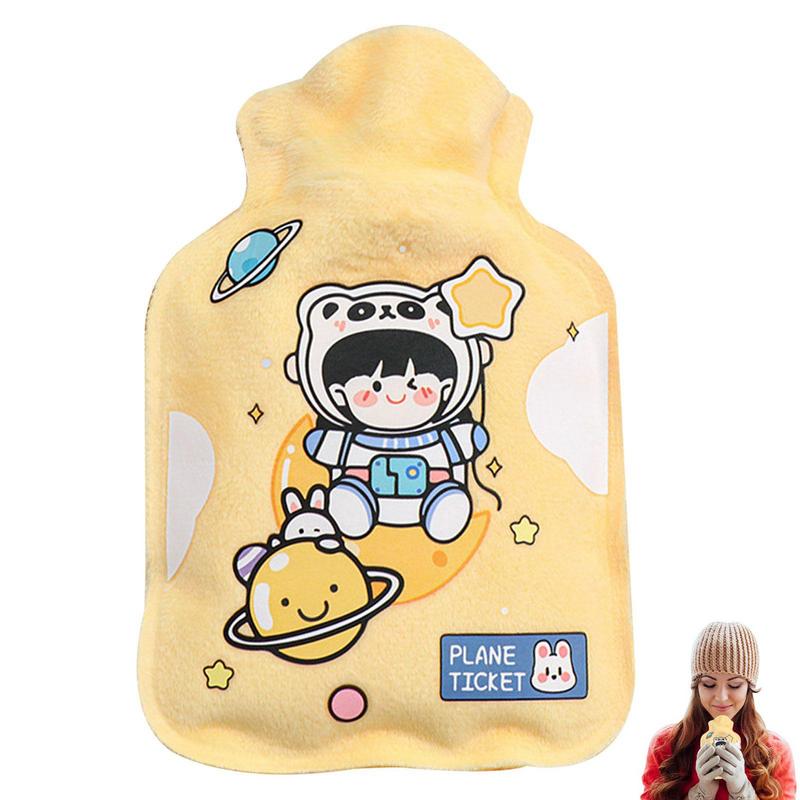 250ml Hot Water Bottle Cute Hot Water Bag Winter Hand Feet Warmer Hot-water Bag for Menstrual Cramps Neck and Shoulder Relief