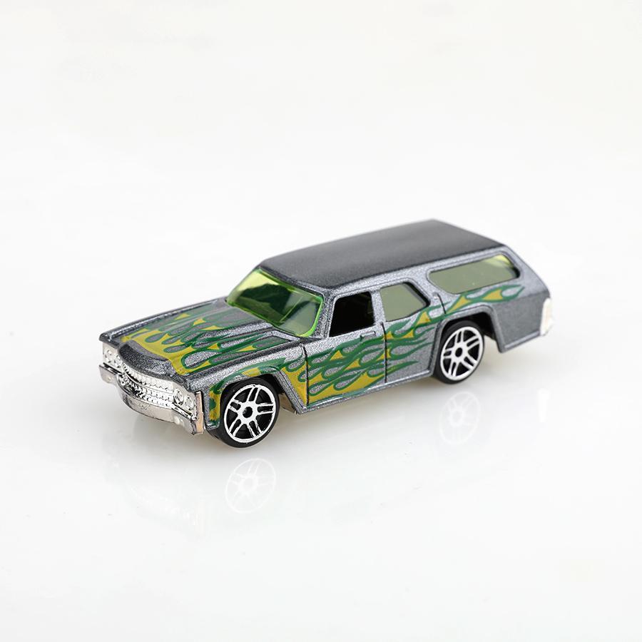 (Boxed) 1/64 Flame Pattern Theme/Retro Car Diecast Toy Set, 6 pieces, die-cast metal, boy's toy, sliding model, no pullback.