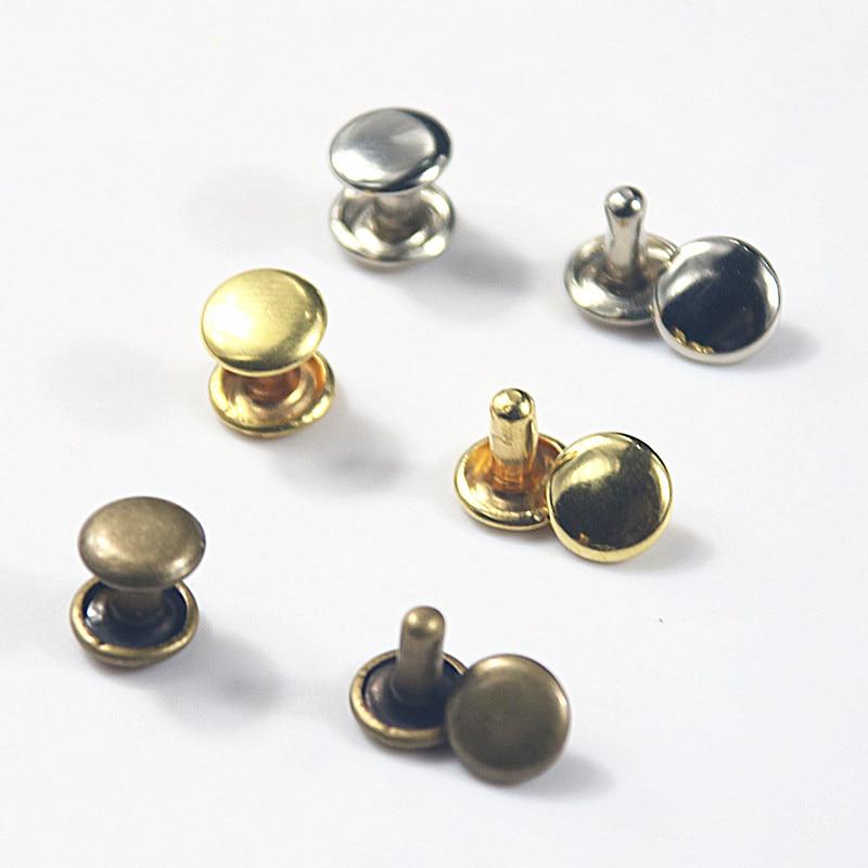 240 Set Double Cap Rivets for Jackets Belts Jeans Bags Clothing Fabric Leather Craft DIY Accessories Tool with 3PCS Fixing Tools