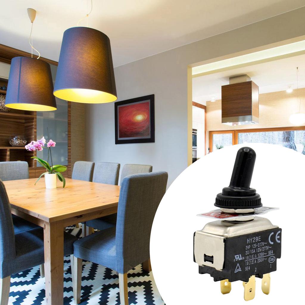 Upgrades 4 Pin Toggle Switches Versatile 4 Pin Toggle Control Switches PVC for Steampunks Lamps & Electrical Projects