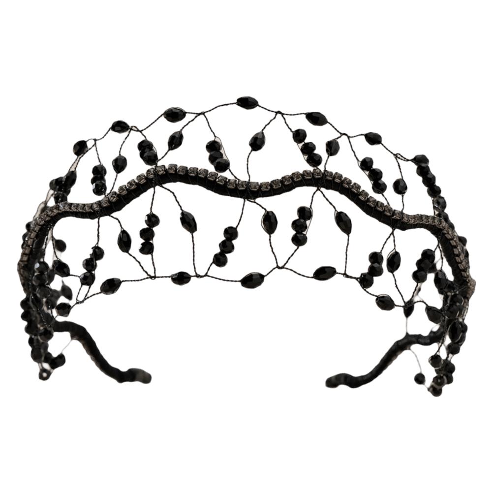 Handmade Sparkling Rhinestone Tiara Elegant Headbands Bride Hair Bands  Women