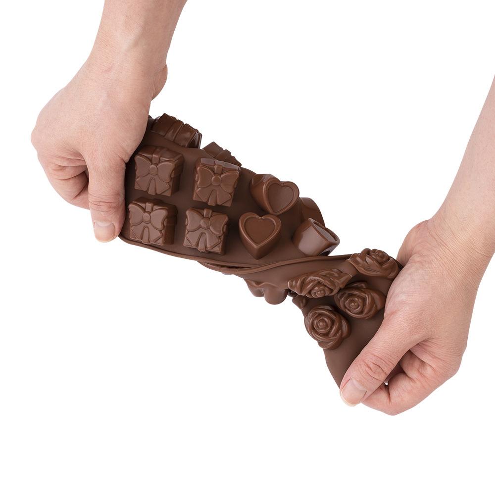 Silicone World Silicone Mold Chocolate Mold Fondant Patisserie Candy Bar Mould Cake Mode Decoration Kitchen Baking Accessories