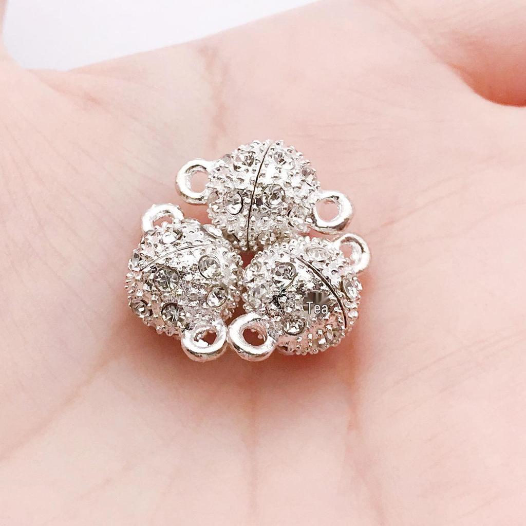 Magnetic Clasps Set: Heart, Cylinder, Sphere - 20 Styles for DIY Jewelry