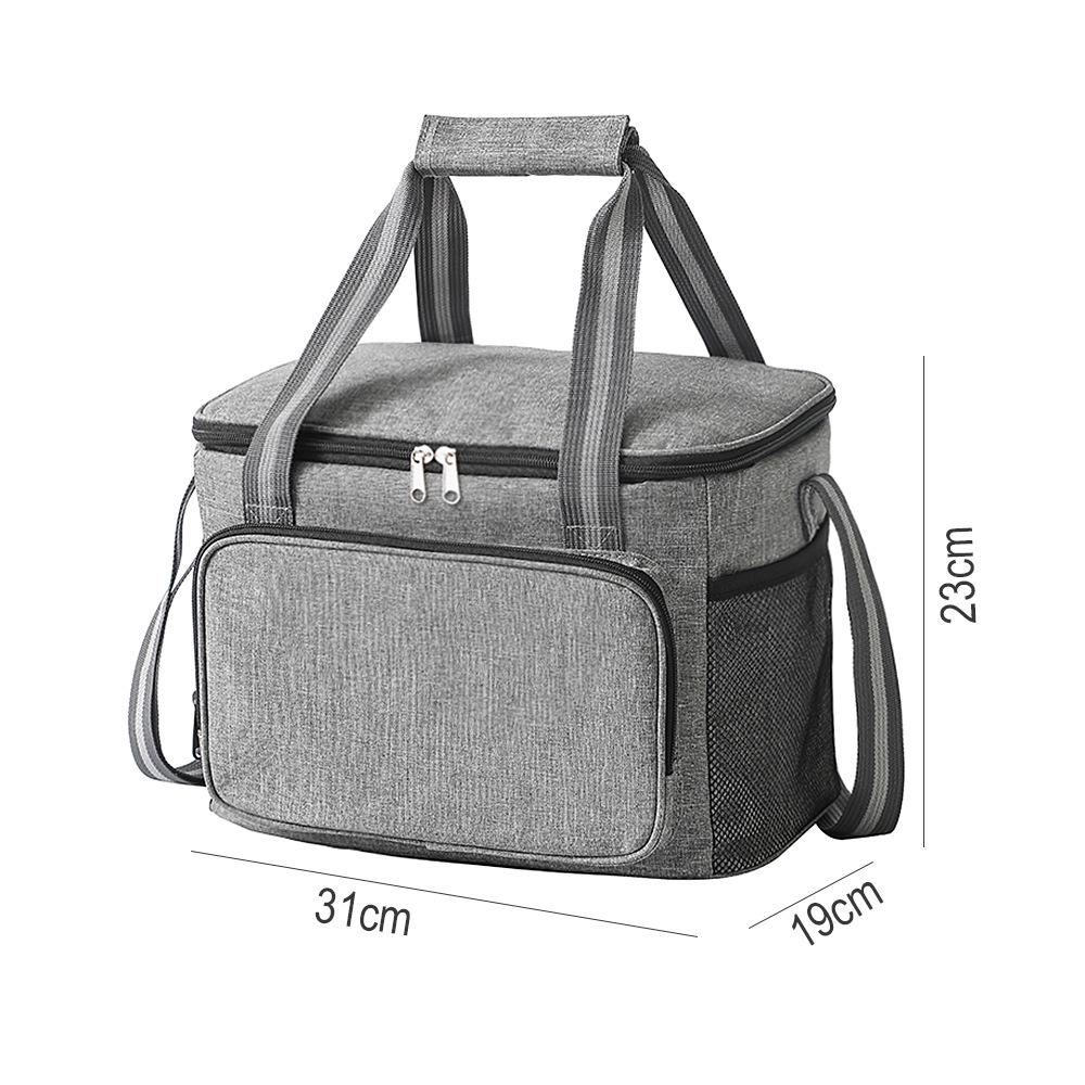 Capacity Large Waterproof Aluminum Insulated Foil Lunch Bag With Ice Pack