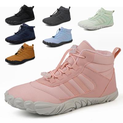 Fashion New Lovers Winter Men Boots Snow BareFoot Casual Shoe Women Warm Plush Cotton Shoes for Trekking Climbing High Ankle Boot
