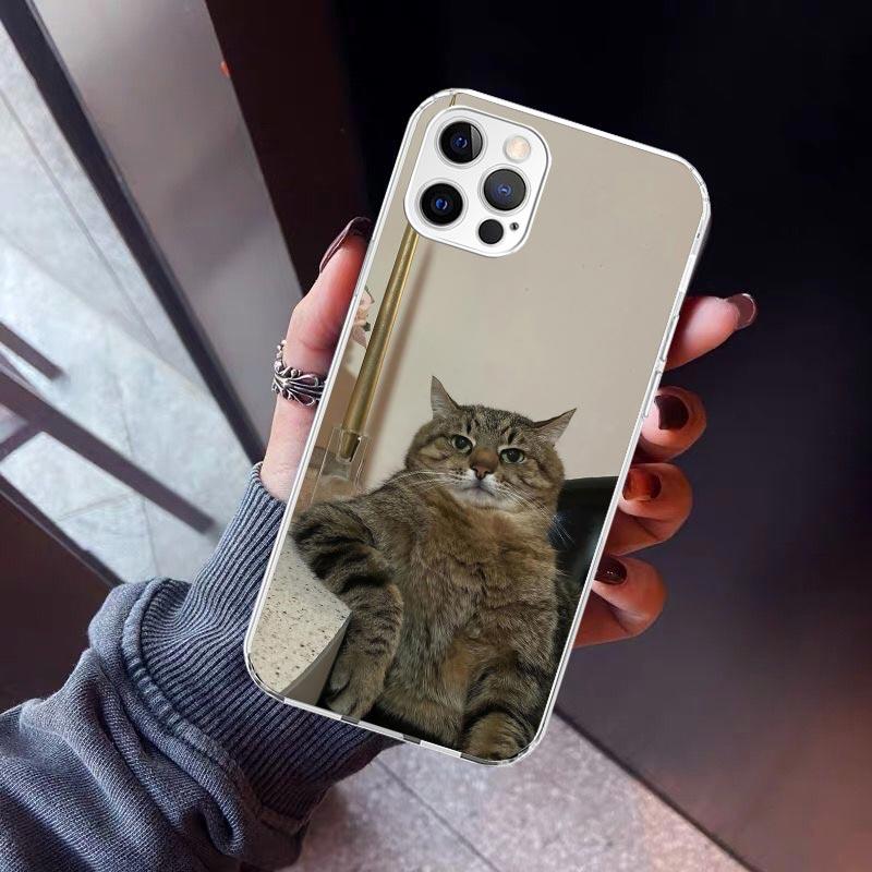 

Pet Cat Funny Memes Phone Case For iPhone 17 Air 11 13 Mini 14 15 Plus 16 12 Pro Max 16E SE 7 8 Pattern Soft TPU Back Cover 13 iPhone 13 Pro Max