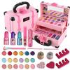 Dětský make-up Kosmetika Předstírat hrací krabičku Princezna Make-up Dívka Hračka Hrací sada Rtěnka Oční stíny Bezpečnostní Netoxická sada Toy Kid
