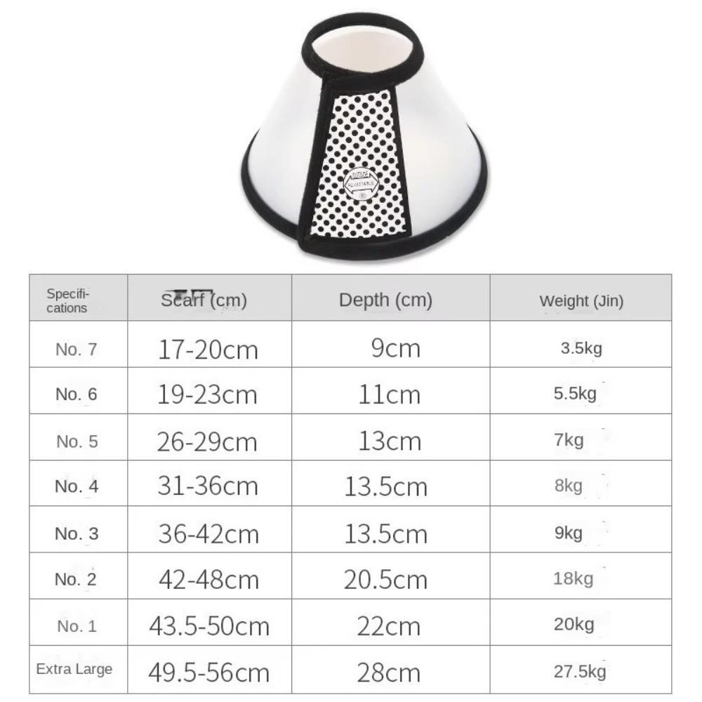 Adjustable Pet Protective Cover Anti-Lick Elizabethan Cone Pet Protective Collar  Wound Protection