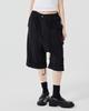 WHYSOCEREALZ Short Baggie Trousers - Black